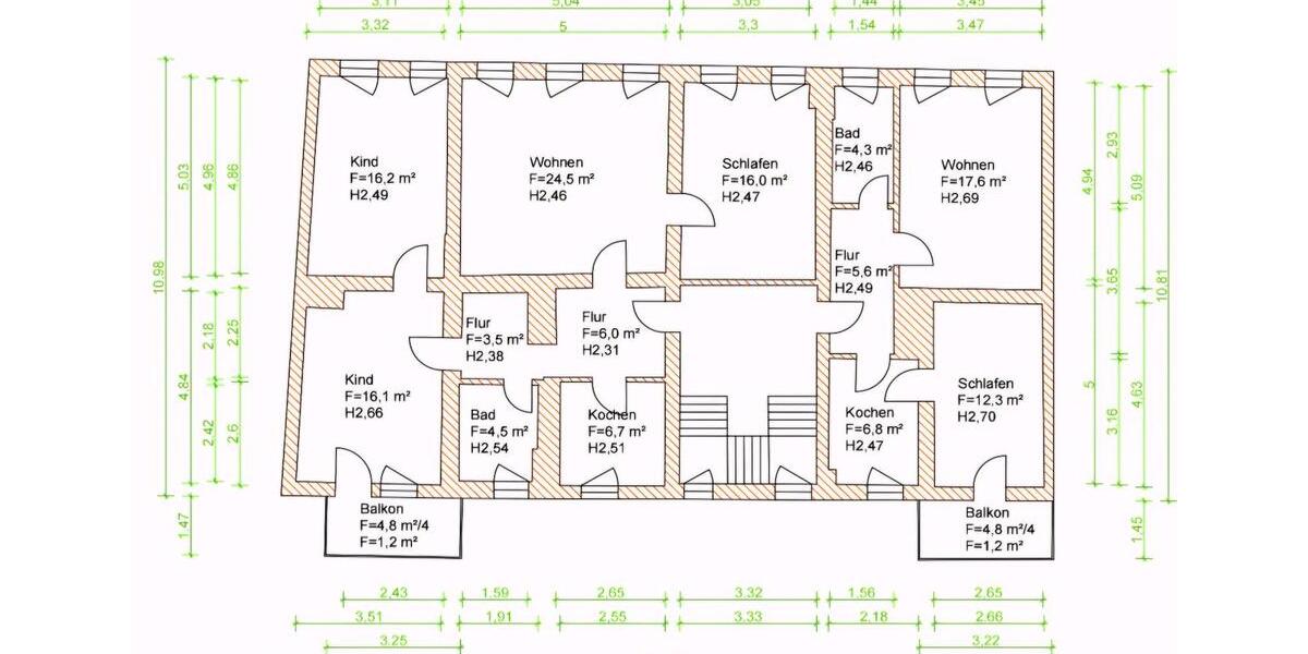 Etagenwohnung Pößneck - 4 Zimmer, 95 m&sup2;, 750&euro; | Angebot:26486990